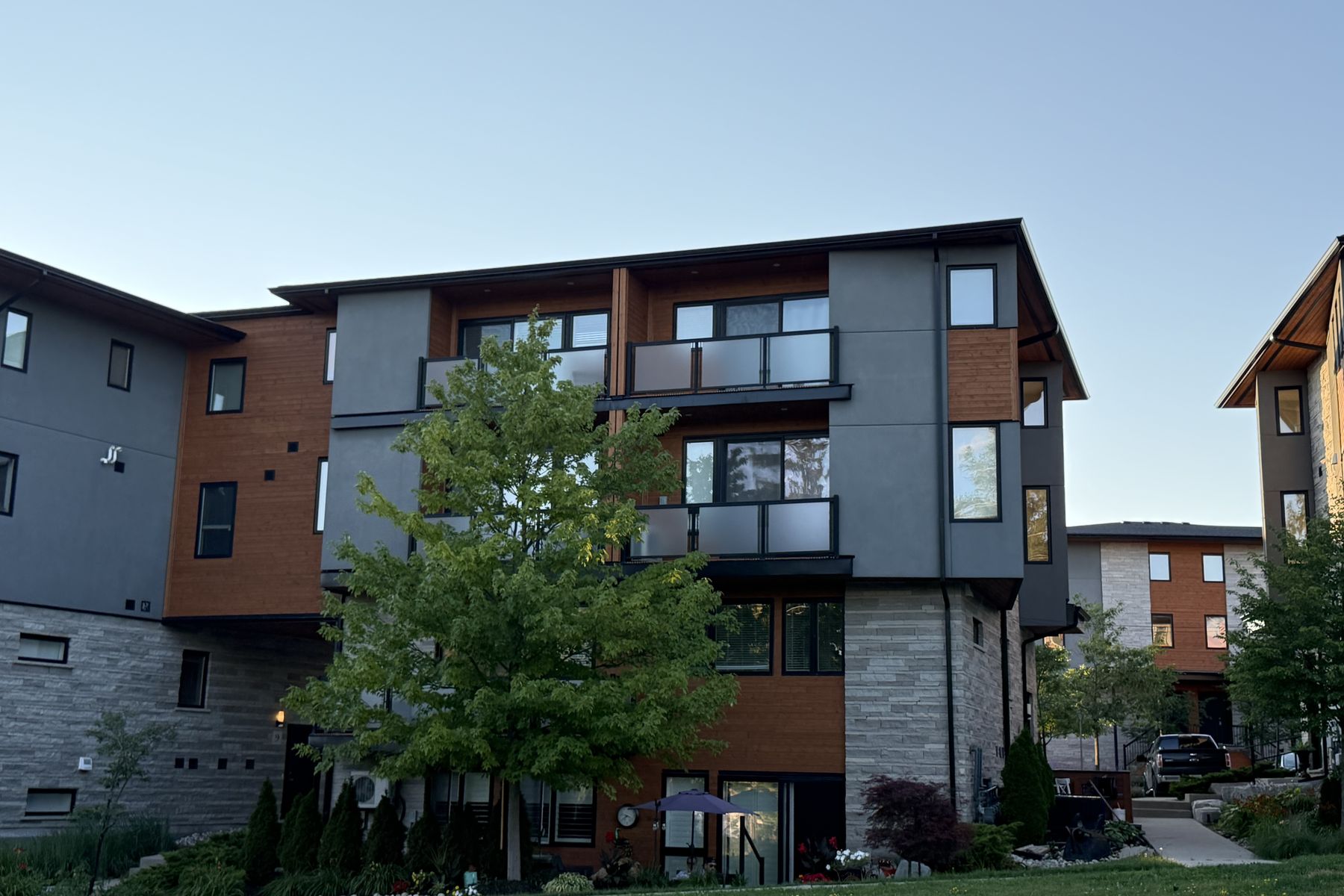 A row of townhouses in Guelph